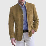 Logan | Jachetă din Suede Deschis cu Stil Sofisticat