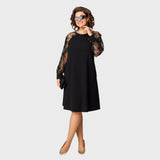 Giada - Rochie Neagră Sexy Elegantă din Dantelă