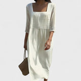 Feliane - Rochie cu panou frontal din in