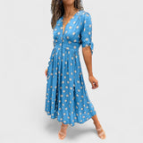 Monique - Rochie Elegantă cu Puncte
