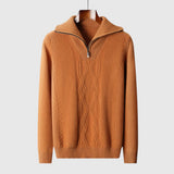 Perla - Pulover cu fermoar Taranto din Lână Merino