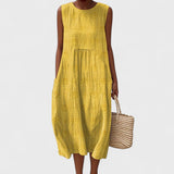 Aikaterini – Rochie Casual Chic cu Buzunare