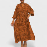 Ava – Rochie cu imprimeu artistic