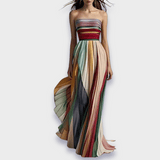 Gesine - Rochie lungă din țesătură de înaltă calitate, realizată manual