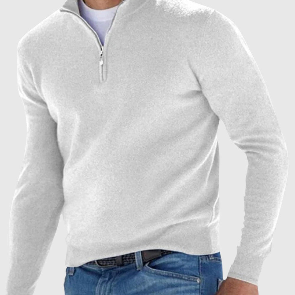 Lukášek | Pulover elegant cu fermoar