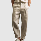 Tobias | Pantaloni de vară din bumbac și in