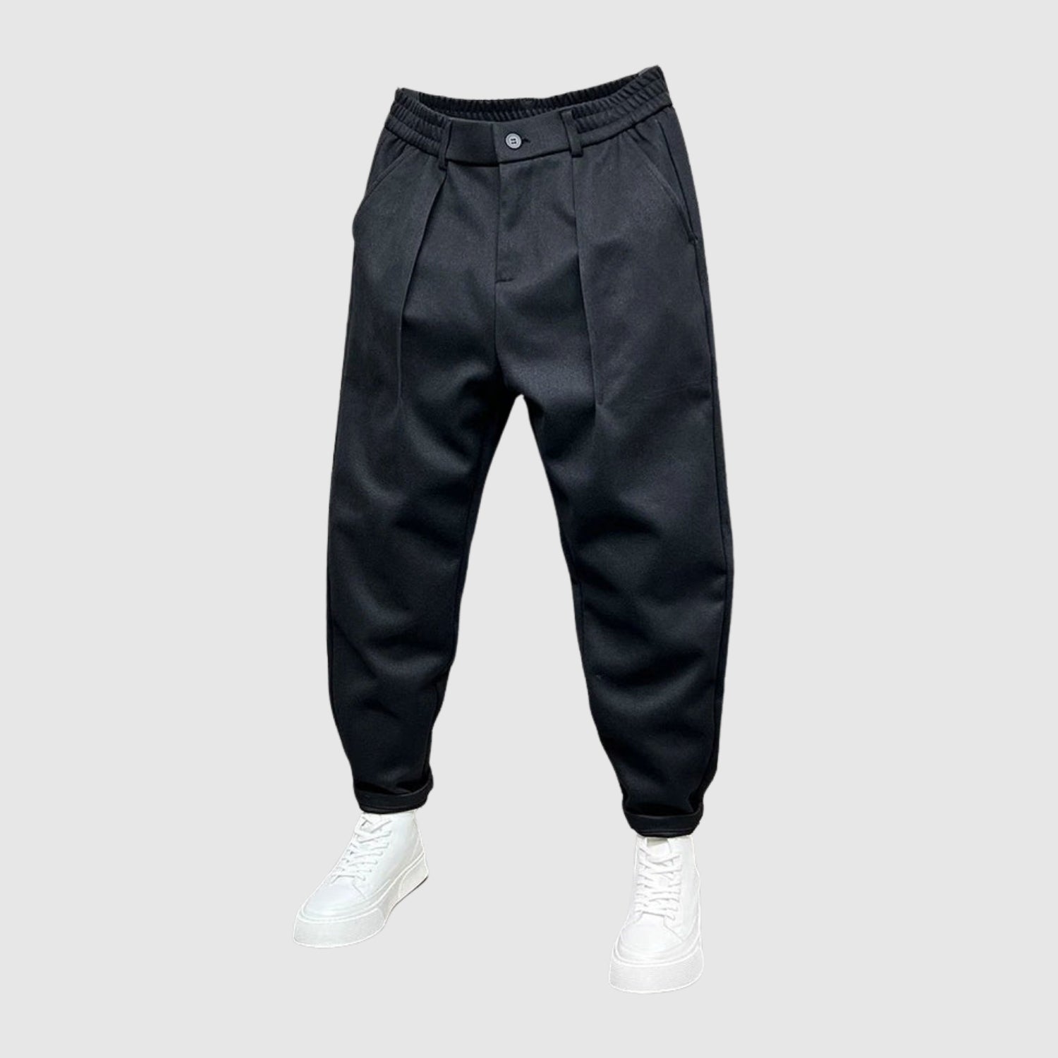 Jiří | Pantaloni eleganți cu motiv cu buline
