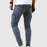 Vasil | Pantaloni Cargo Marino Stretch