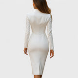Célia - Rochie midi aderentă și stilată