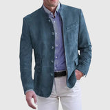 Logan | Jachetă din Suede Deschis cu Stil Sofisticat
