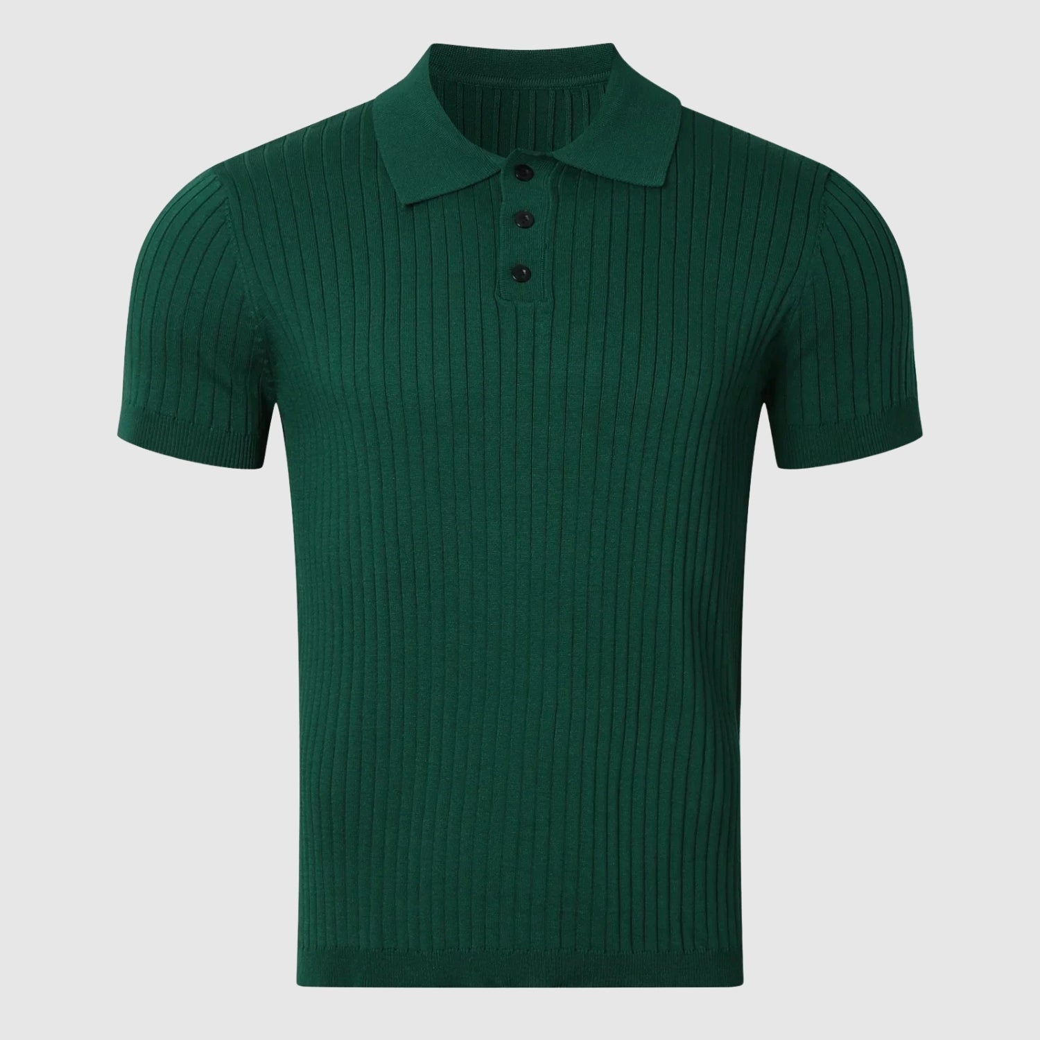 Bohumil | Pulover cu nervuri și guler cu nasturi