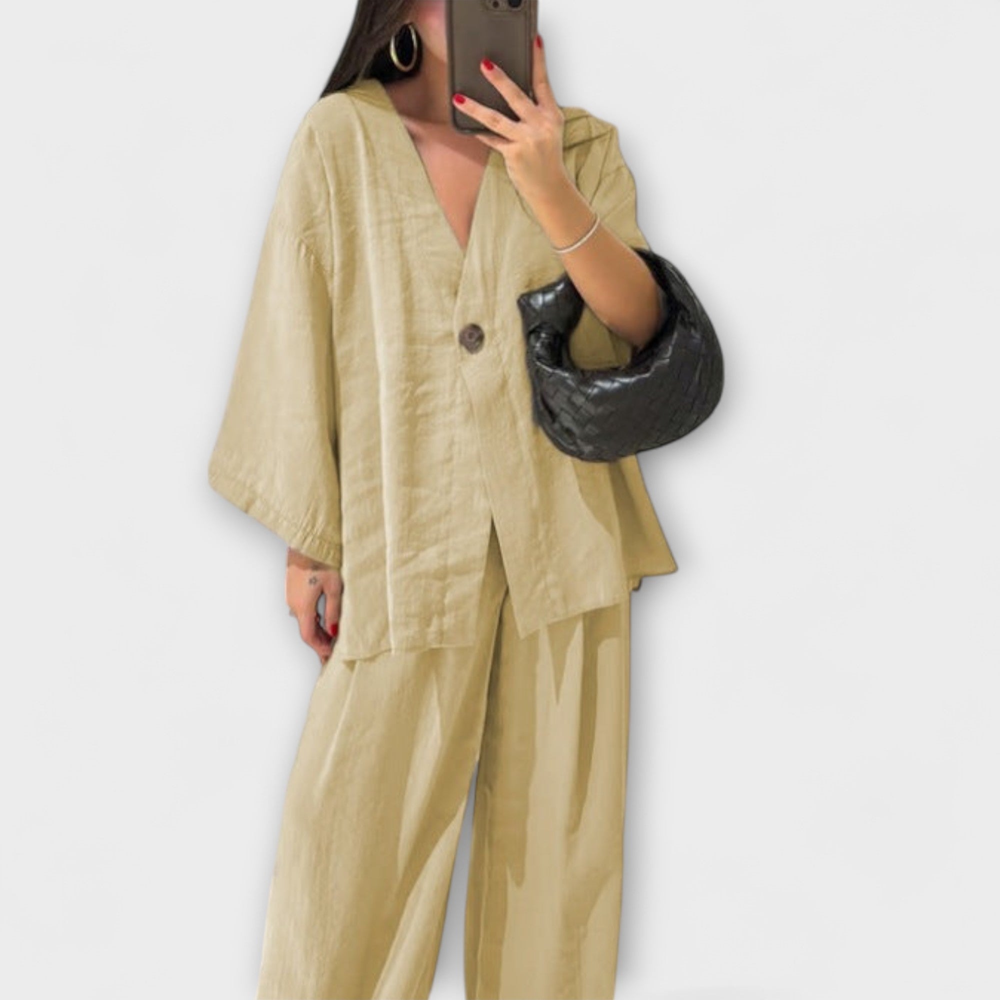 Jacqueline - Top din două straturi și pantaloni