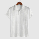 Milano | Polo din tricot fin cu design texturat