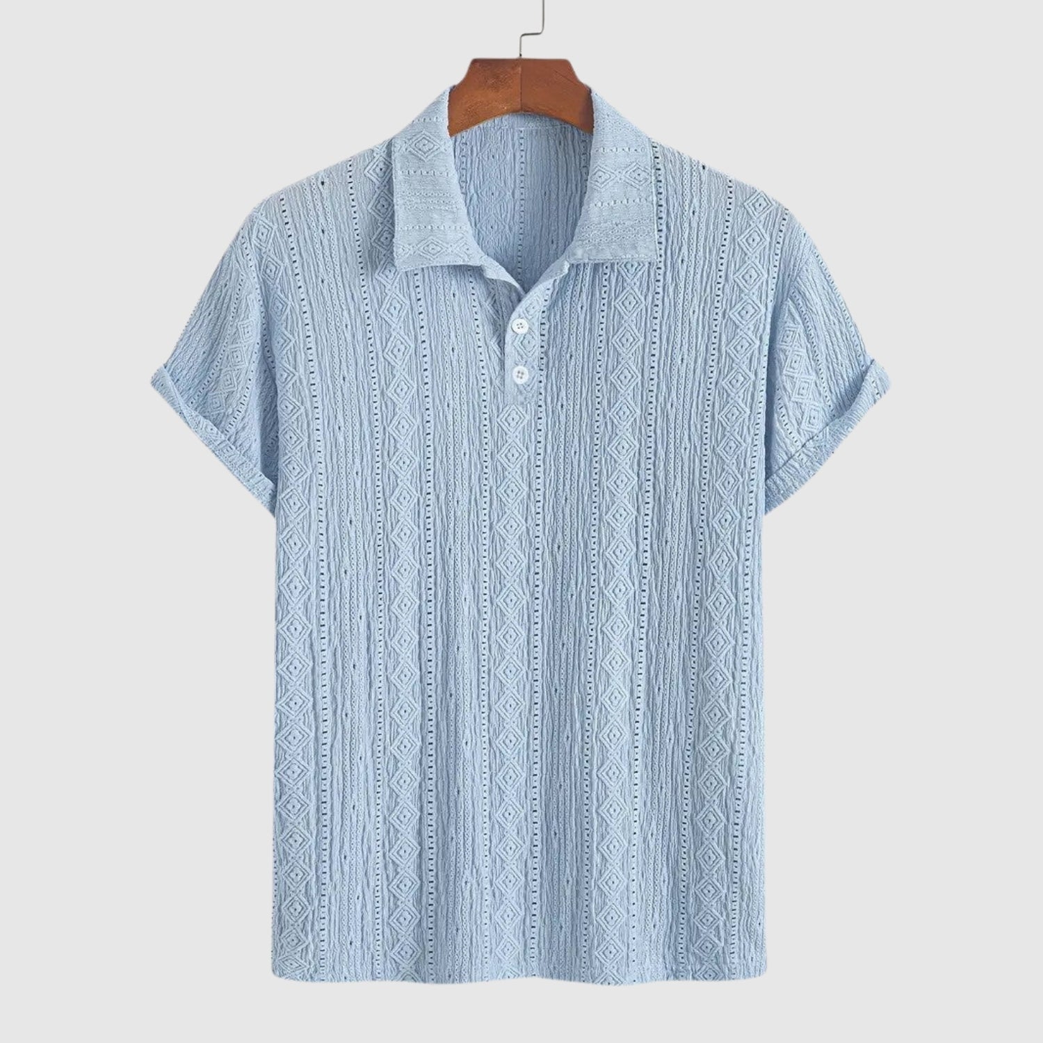 Milano | Polo din tricot fin cu design texturat