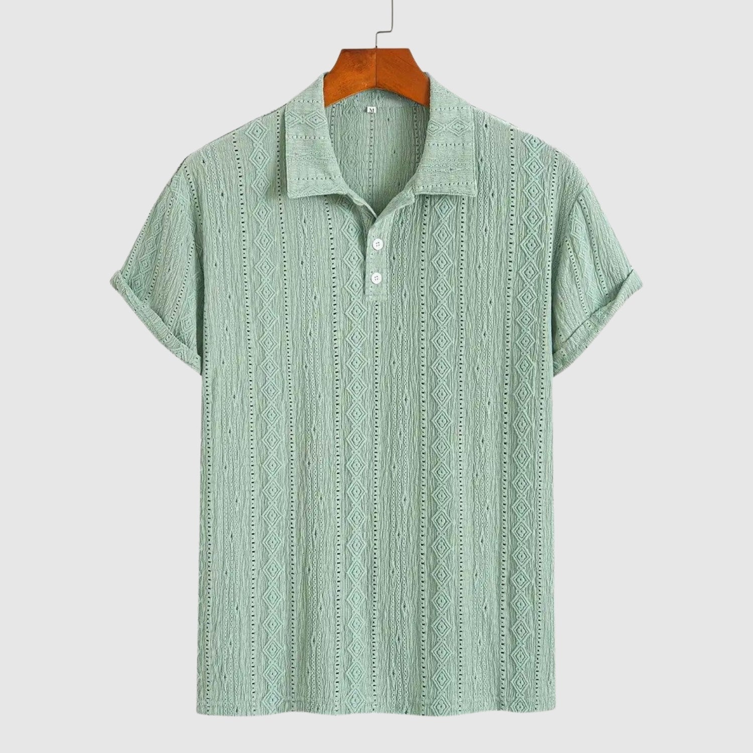 Milano | Polo din tricot fin cu design texturat