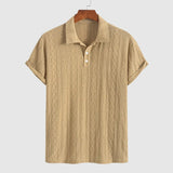 Milano | Polo din tricot fin cu design texturat