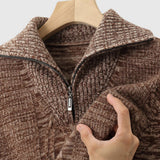 Perla - Pulover cu fermoar Taranto din Lână Merino