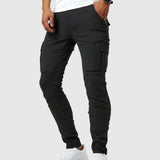 Vasil | Pantaloni Cargo Marino Stretch