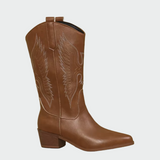Botine cowboy din piele