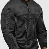 Dawson - Pulover Henley cu mâneci lungi și dungi