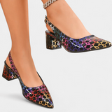 Aune™ | Pantofi cu toc geometric