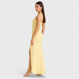 Bella - Rochie Corset din Satin cu Volane