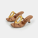 Kaisa™ | Pantofi cu toc metalici