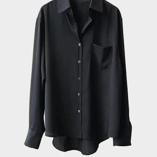 Cămașă cu croială elegantă și detaliu modern