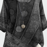 Tricou moale cu motiv artistic