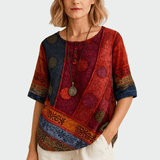 Tricou moale cu motiv artistic