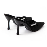 Maija™ | Sandale cu toc strass