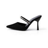 Maija™ | Sandale cu toc strass