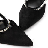 Maija™ | Sandale cu toc strass
