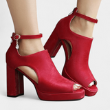 Nanna™ | Pantofi cu toc colorati
