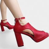 Nanna™ | Pantofi cu toc colorati