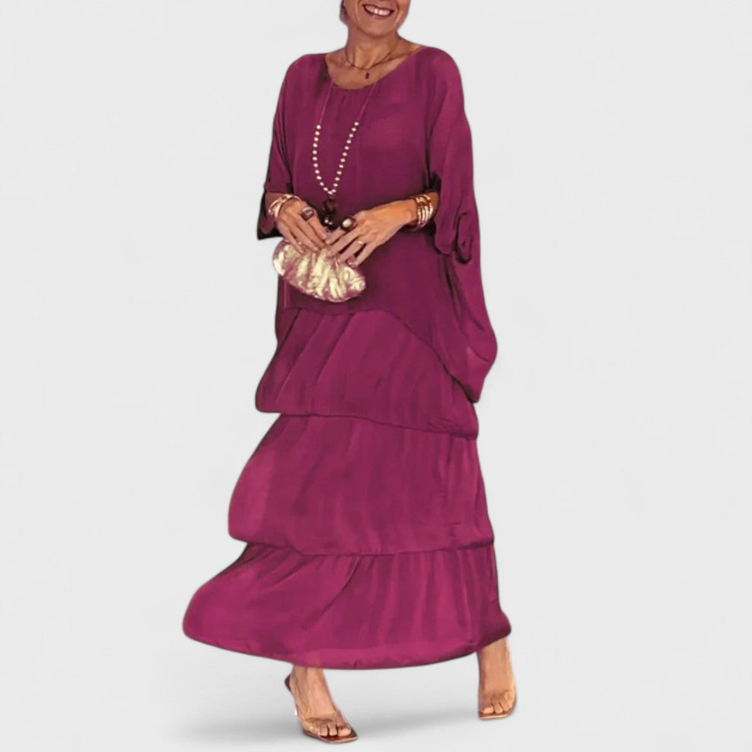 Nora - Rochie casual boho elegantă din chiffon
