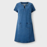 Julia – Rochie din denim cu buzunare