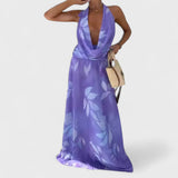 Riviera – Rochie halter strălucitoare pentru vară