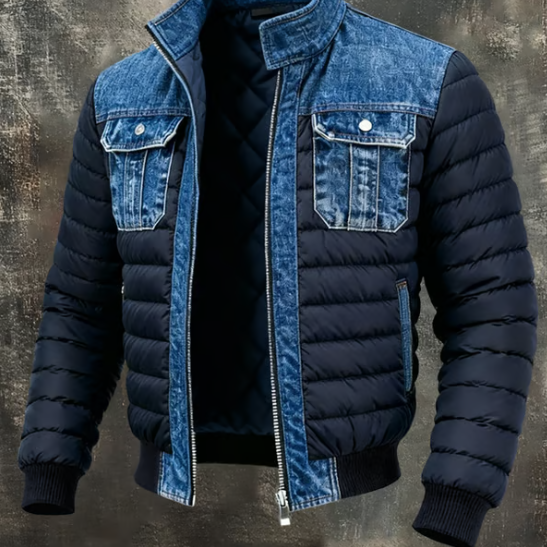 Pavel - Jachetă hibridă din denim căptușită