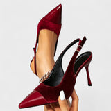 Thilda™ | Stiletto din catifea