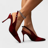 Thilda™ | Stiletto din catifea