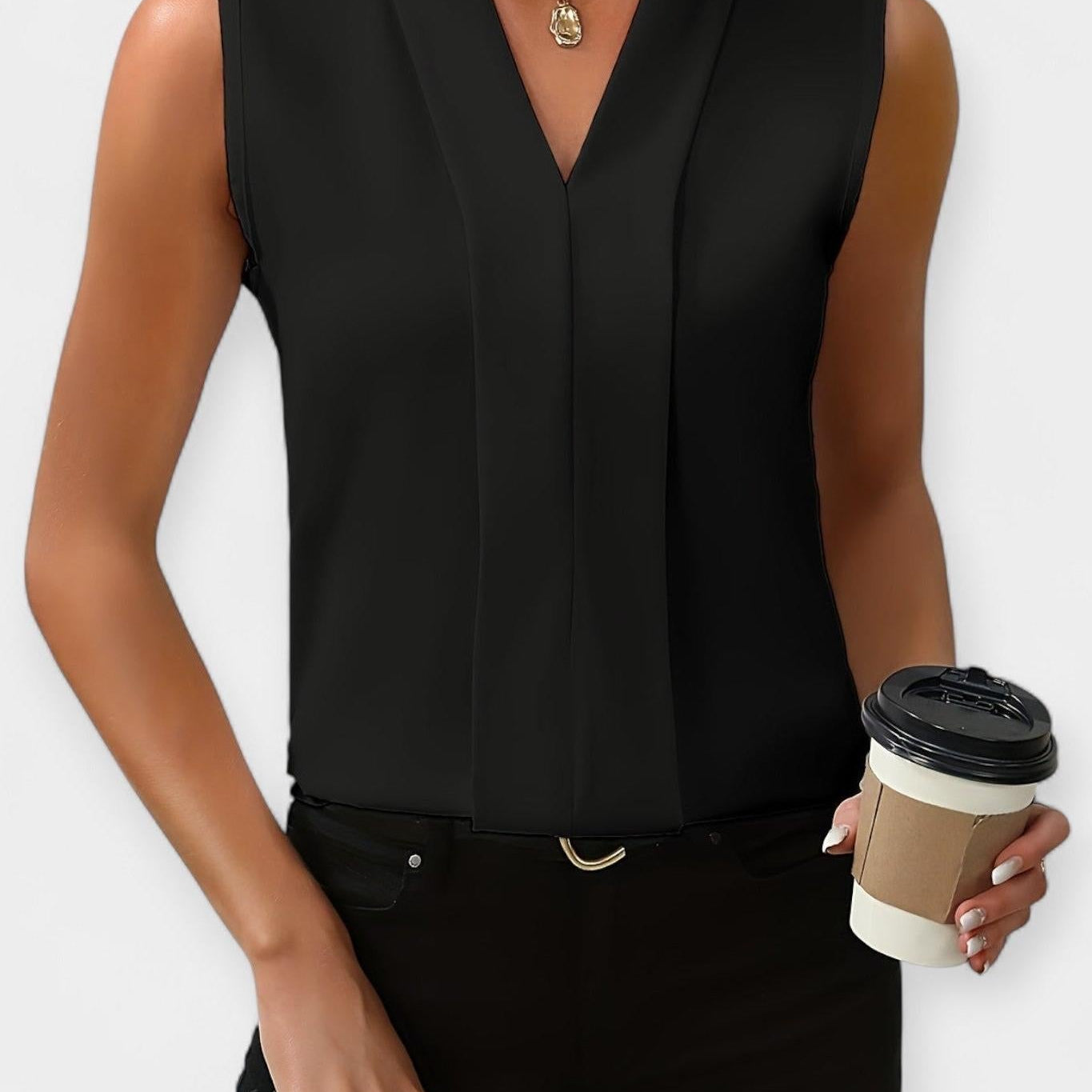 Top elegant fără mâneci