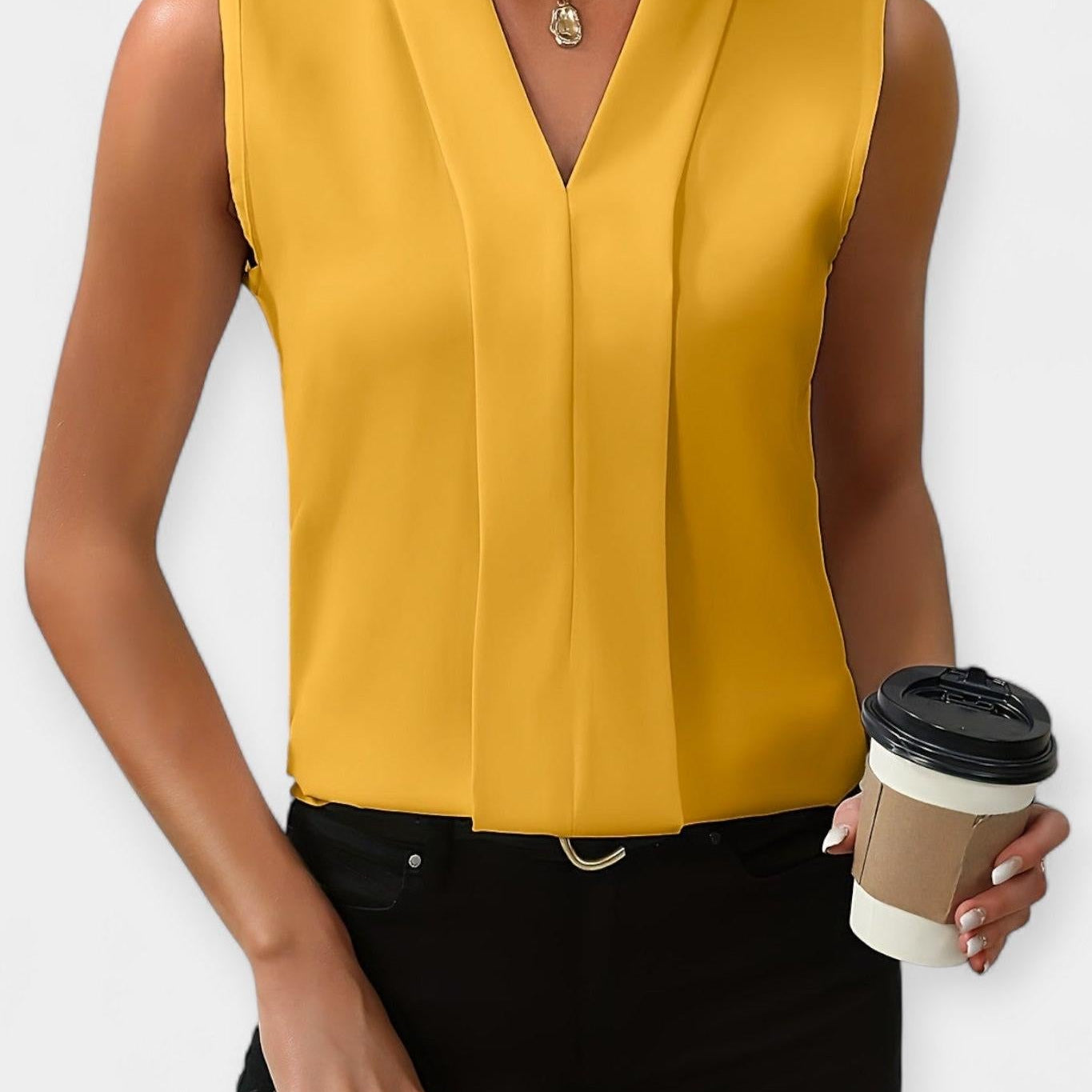 Top elegant fără mâneci