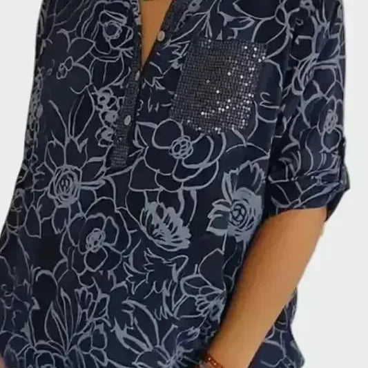 Tricou cu motiv floral