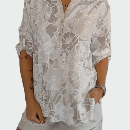 Tricou cu motiv floral