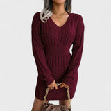 Purezza - Rochie din tricot caldă și rafinată
