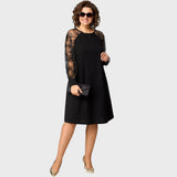 Giada - Rochie Neagră Sexy Elegantă din Dantelă