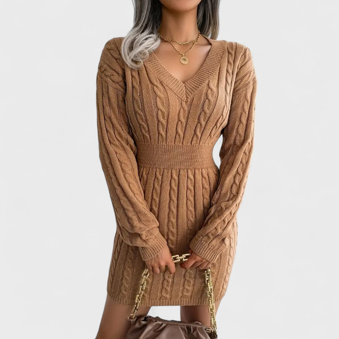 Purezza - Rochie din tricot caldă și rafinată