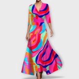 Alma - Rochie elegantă pentru femei cu design cu mâneci
