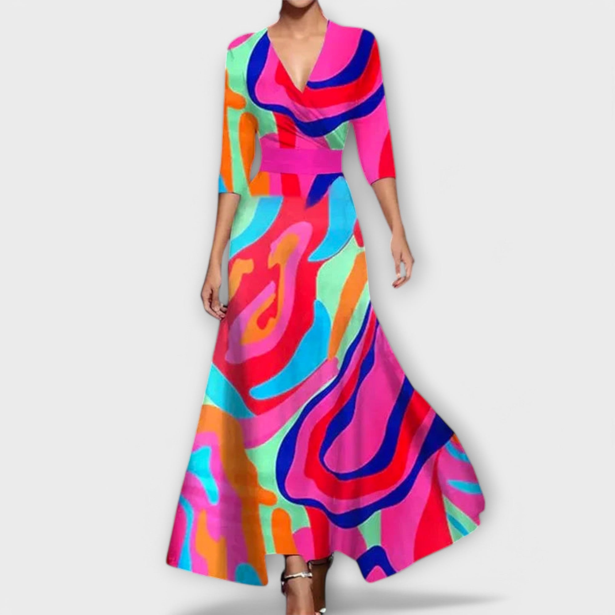 Alma - Rochie elegantă pentru femei cu design cu mâneci